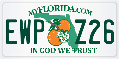 FL license plate EWPZ26