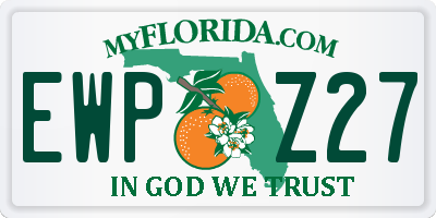 FL license plate EWPZ27