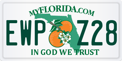 FL license plate EWPZ28