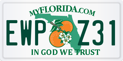 FL license plate EWPZ31