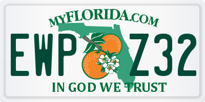 FL license plate EWPZ32
