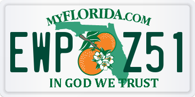 FL license plate EWPZ51