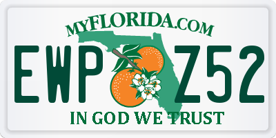 FL license plate EWPZ52
