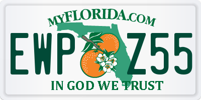 FL license plate EWPZ55