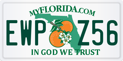 FL license plate EWPZ56