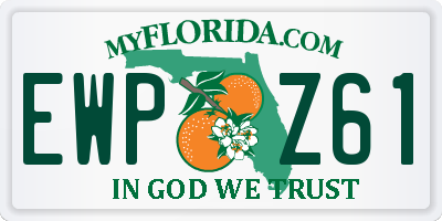 FL license plate EWPZ61