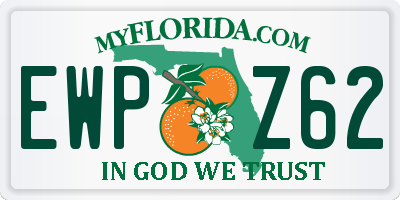 FL license plate EWPZ62