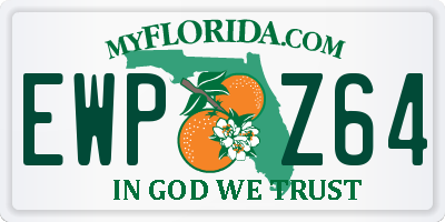 FL license plate EWPZ64