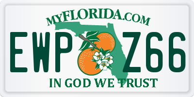 FL license plate EWPZ66