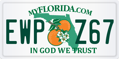 FL license plate EWPZ67