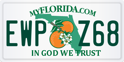 FL license plate EWPZ68
