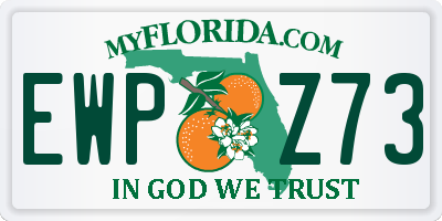 FL license plate EWPZ73