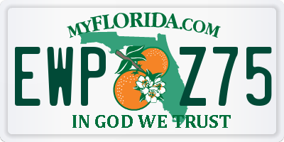 FL license plate EWPZ75