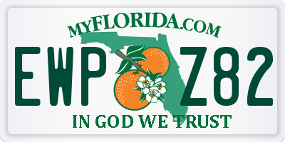 FL license plate EWPZ82