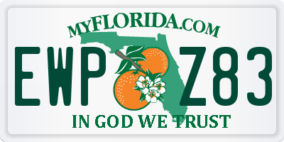 FL license plate EWPZ83