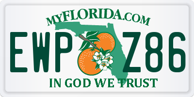 FL license plate EWPZ86