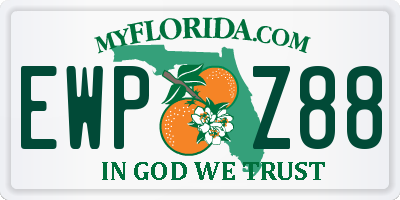 FL license plate EWPZ88