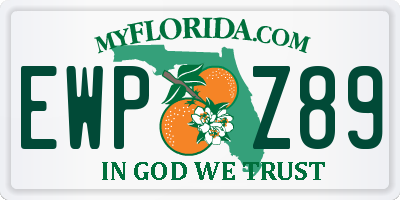 FL license plate EWPZ89