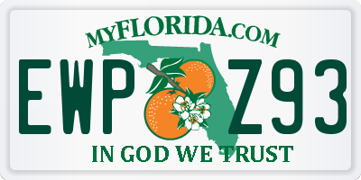 FL license plate EWPZ93
