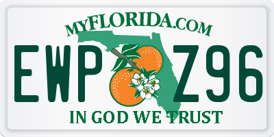 FL license plate EWPZ96