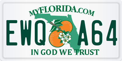 FL license plate EWQA64