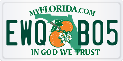 FL license plate EWQB05