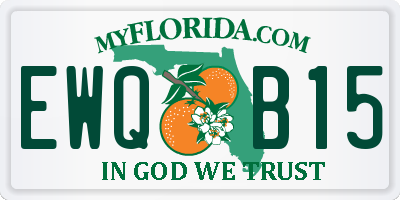 FL license plate EWQB15