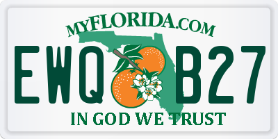 FL license plate EWQB27