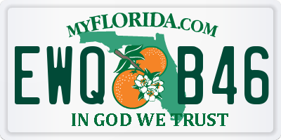 FL license plate EWQB46