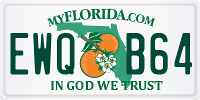 FL license plate EWQB64