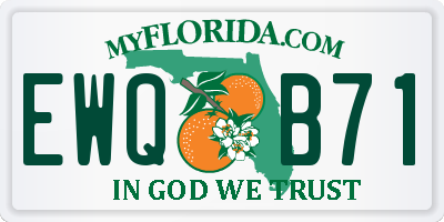 FL license plate EWQB71
