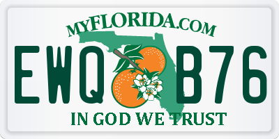 FL license plate EWQB76