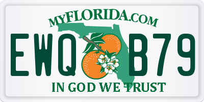 FL license plate EWQB79