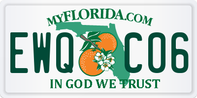 FL license plate EWQC06