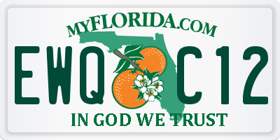FL license plate EWQC12