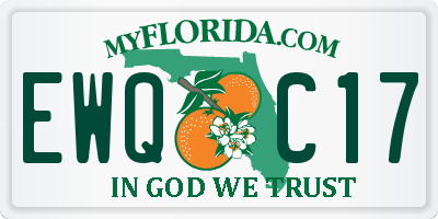 FL license plate EWQC17