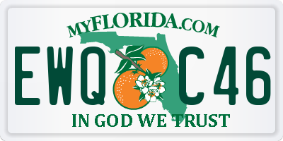 FL license plate EWQC46