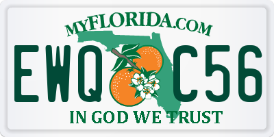 FL license plate EWQC56