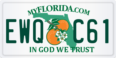 FL license plate EWQC61