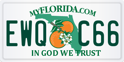 FL license plate EWQC66