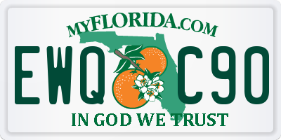 FL license plate EWQC90
