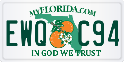 FL license plate EWQC94