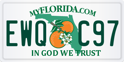 FL license plate EWQC97