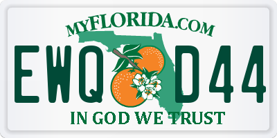 FL license plate EWQD44