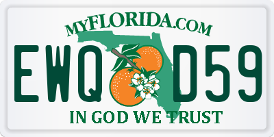 FL license plate EWQD59