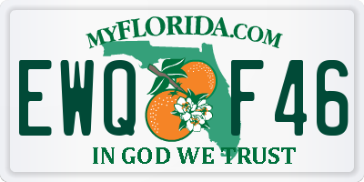 FL license plate EWQF46