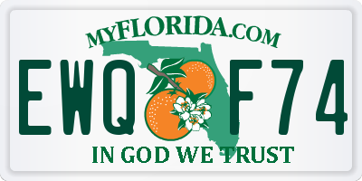 FL license plate EWQF74