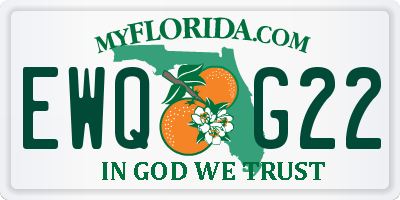 FL license plate EWQG22