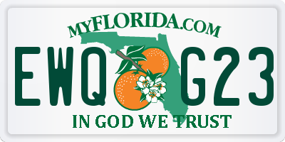 FL license plate EWQG23