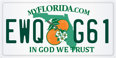 FL license plate EWQG61